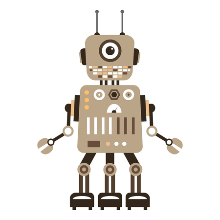 Cartoon cute robot.のイラスト素材