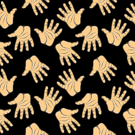 colorful funny seamless background in modern style. Can be used for wallpaper, pattern fills, web page, surface textures, textile print, wrapping paper.のイラスト素材