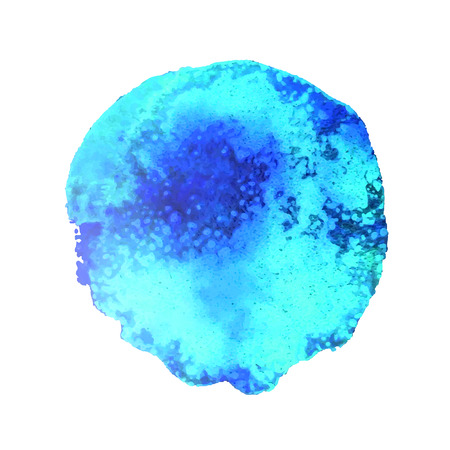 Blue watercolor stainのイラスト素材