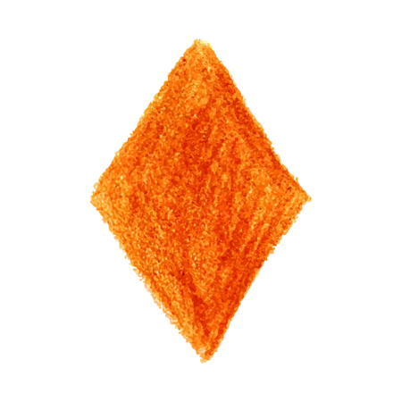 Vector colorful detailed backdrop rhombus shape with crayon scribble texture.のイラスト素材
