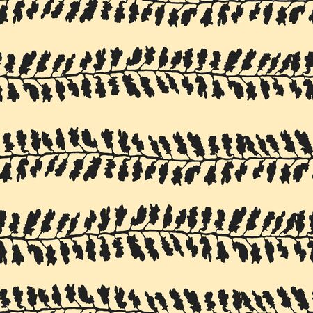 Vector seamless background with hand drawn illustration of herbs, or plants. Can be used for wallpaper, pattern fills, web page, surface textures, textile print, wrapping paperのイラスト素材