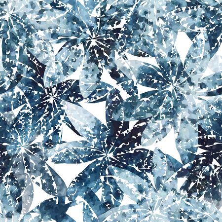 Vector seamless background with colorful watercolor illustration of flowers. Can be used for wallpaper, pattern fills, web page, surface textures, textile print, wrapping paperのイラスト素材