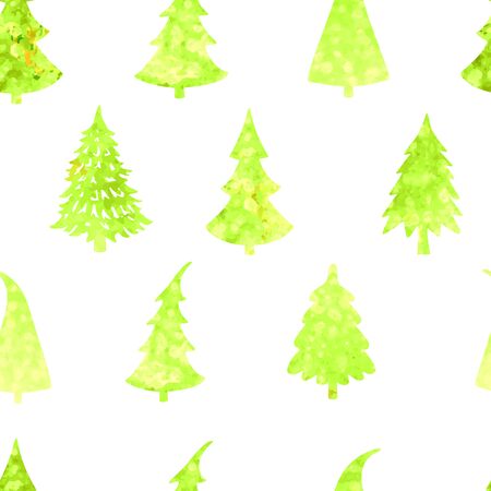 Vector seamless background with fur-tree. Can be used for wallpaper, pattern fills, web page, surface textures, textile print, wrapping paperのイラスト素材