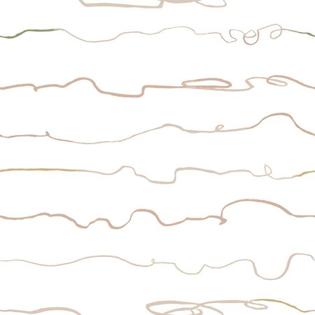 Vector modern seamless background with colorful hand drawn horizontal lines, doodles. Use it for wallpaper, textile print, pattern fills, web, surface texture, wrapping paper, design of presentationのイラスト素材