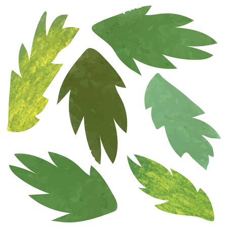 Vector collage modern poster with illustration of exotic palm tree leaves. Scandinavian Style. For posters, textile print, wrapping paper, greeting card template, social media postのイラスト素材