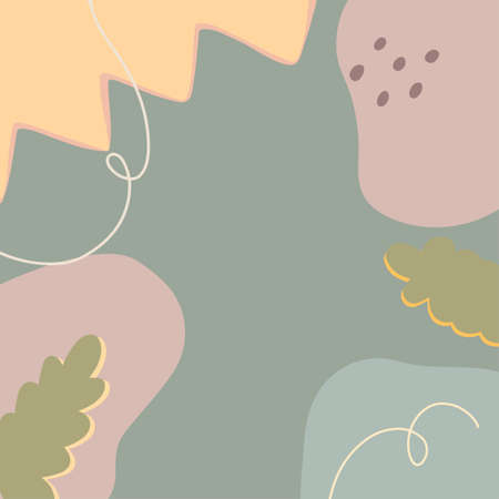 Vector modern seamless background with colorful hand drawn abstract spots, doodles. Use it for wallpaper, textile print, pattern fills, surface texture, wrapping paper, design of presentationのイラスト素材