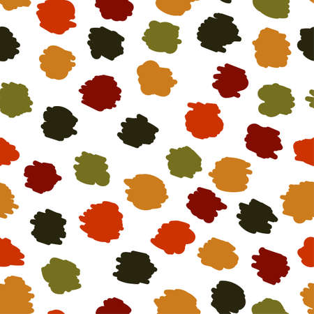 Vector modern seamless pattern with colorful hand draw abstract blobes, doodles. Use it for wallpaper, textile print, pattern fills, web page, surface textures, wrapping paper, design presentationのイラスト素材