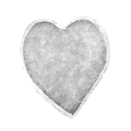 Vector colorful illustration of heart shape drawn with red colored chalk pastels. Elements for design greeting card, poster, banner, Social Media post, invitation, sale, brochure, other graphic designのイラスト素材