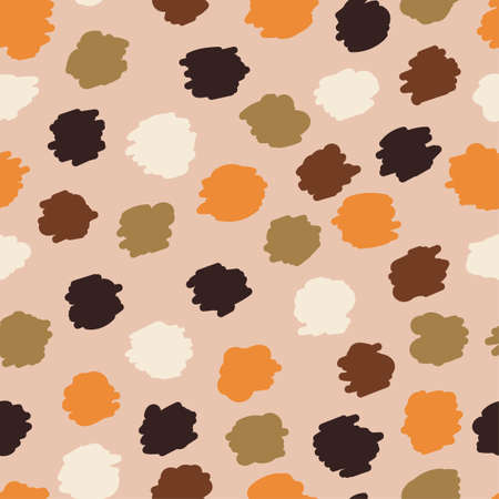 Vector modern seamless pattern with colorful hand draw abstract blobes, doodles. Use it for wallpaper, textile print, pattern fills, web page, surface textures, wrapping paper, design presentationのイラスト素材
