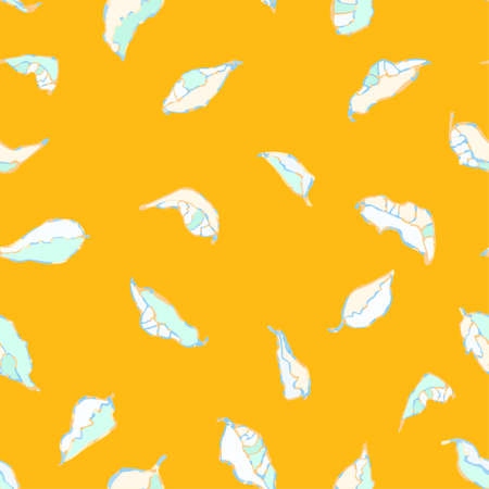 Vector seamless background with colorful watercolor illustration of foliage and plants. Can be used for wallpaper, pattern fills, web page, surface textures, textile print, wrapping paperのイラスト素材