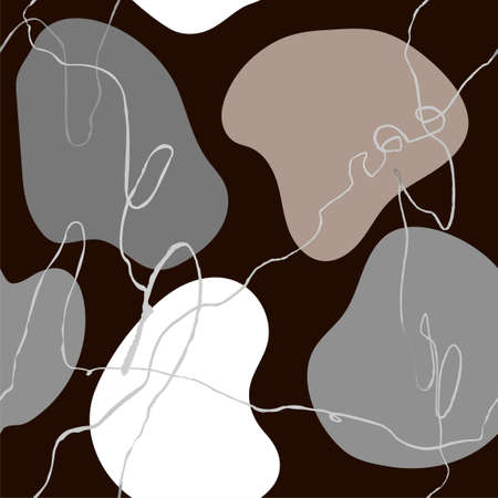 Vector modern seamless pattern with colorful hand draw abstract elements, doodles. Use it for wallpaper, textile print, pattern fills, web page, surface textures, wrapping paper, design presentationのイラスト素材