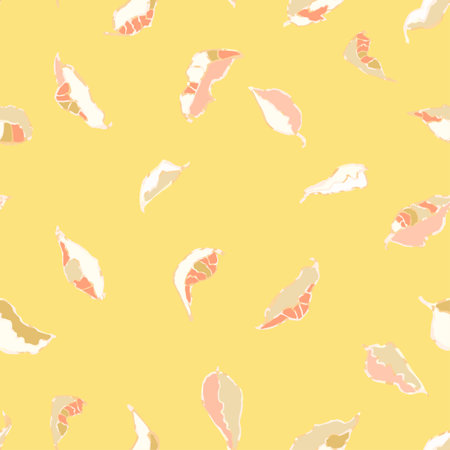 Vector seamless background with colorful watercolor illustration of foliage and plants. Can be used for wallpaper, pattern fills, web page, surface textures, textile print, wrapping paperのイラスト素材