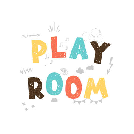 Play room - colorful icon isolated on white background -のイラスト素材