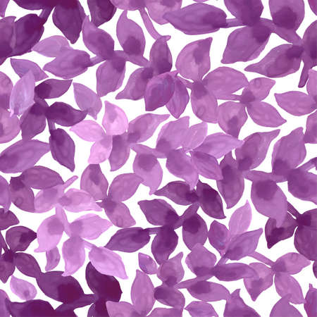 Vector seamless hand drawn floral background. Background with watercolor foliage. Seamless pattern. Can be used for wallpaper, pattern fills, web page background, surface textures, textile print.のイラスト素材