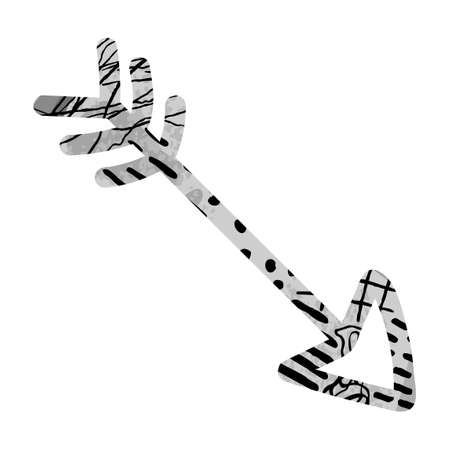 Vector illustration of arrow isolated on white background