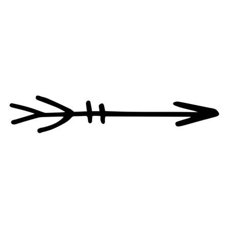 Vector illustration of arrow isolated on white backgroundのイラスト素材