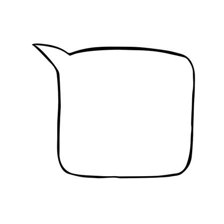 Speech Bubble Sign Isolated on white backgroundのイラスト素材