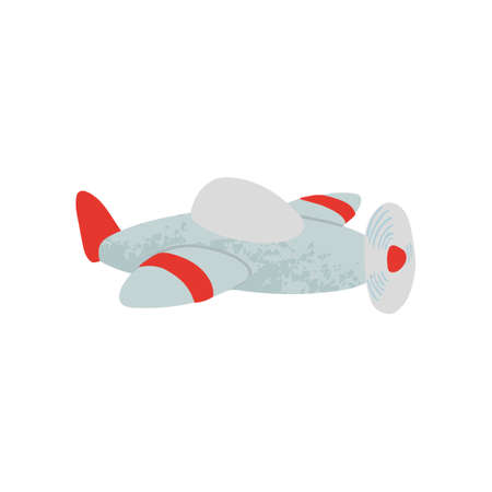 Plane Colorful Illustration isolared on white backgroundのイラスト素材