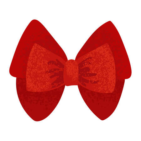 Gift Bow Illustration Isolated on white backgroundのイラスト素材
