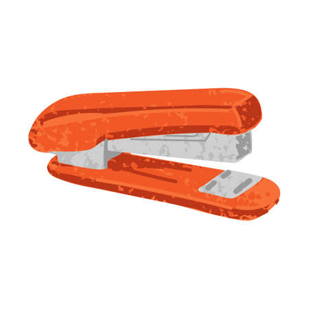 Vector colorful illustration of Stapler isolated on white background