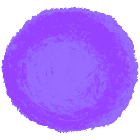 Vector colorful detailed round backdrop with crayon scribble texture. Abstract stain isolated on white background. Design template for poster, card, banner, flyers, invitation, brochure, sale.のイラスト素材