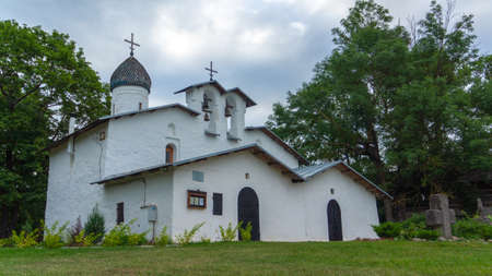 Pskov, Russia. Church of the Intercession from Prolom
