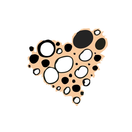 Vector illustration. Bubbles in zazlichnyh forms.Heart. Illustration for interior decoration, texture, ornament, pattern. のイラスト素材