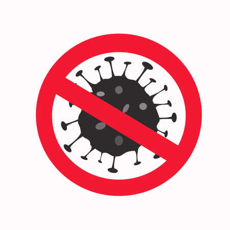 Illustration Vector Graphic of Stop Corona Virus. Perfect for covid-19 presentationのイラスト素材