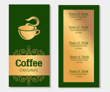 Coffee menuのイラスト素材