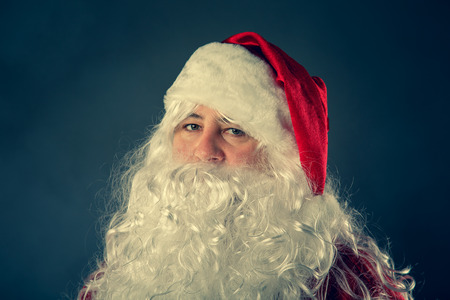 Portrait of  Santa Claus. Authentic  Santa Claus. Christmas fantasy.の写真素材
