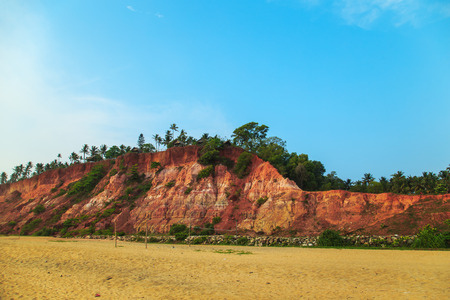 The coast of the Indian Ocean on a clear day.の写真素材