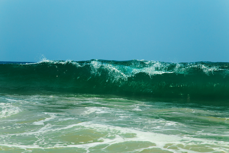 Waves of the Indian Ocean on a sunny day.の写真素材