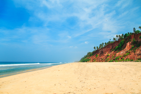The coast of the Indian Ocean on a clear day.の写真素材