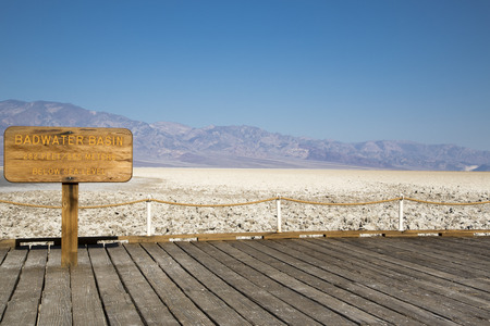 Badwater Basin, Death Valleyの写真素材