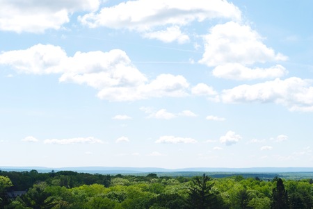 Landscape with blue skyの写真素材