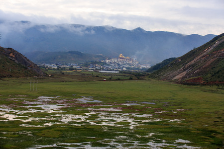 Shangri La Yunnan fieldの写真素材