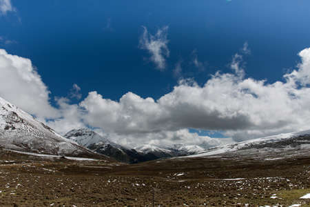 Shangri La Yunnan snow mountainの写真素材