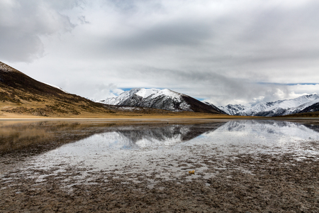 The Tibetan plateau sceneryの写真素材