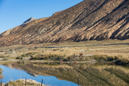 Scenery of Tibet plateau of Chinaの写真素材
