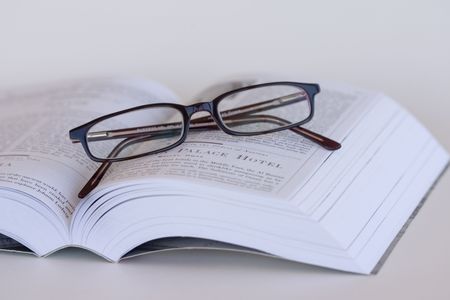 Reading glasses onmy favorite fiction book