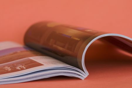 An open maagzineの写真素材