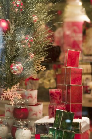 Christmas displayの写真素材
