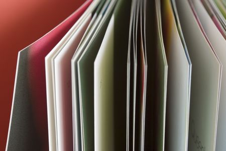 open pages of a bookの写真素材