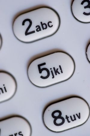 phone handset keypad の写真素材