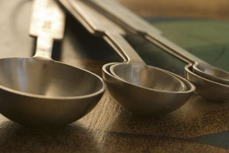 set of measuring spoonsの写真素材