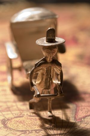 trishaw figurine from Asiaの写真素材