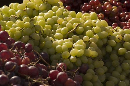 Grapes for sale at the local outdoor market