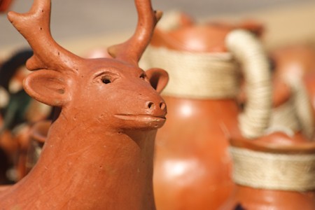 raindeer reed earthenwareの写真素材