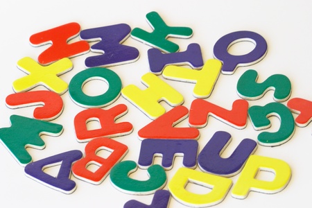 Child's ABC alphabet setの写真素材