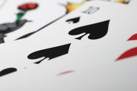poker cards close up